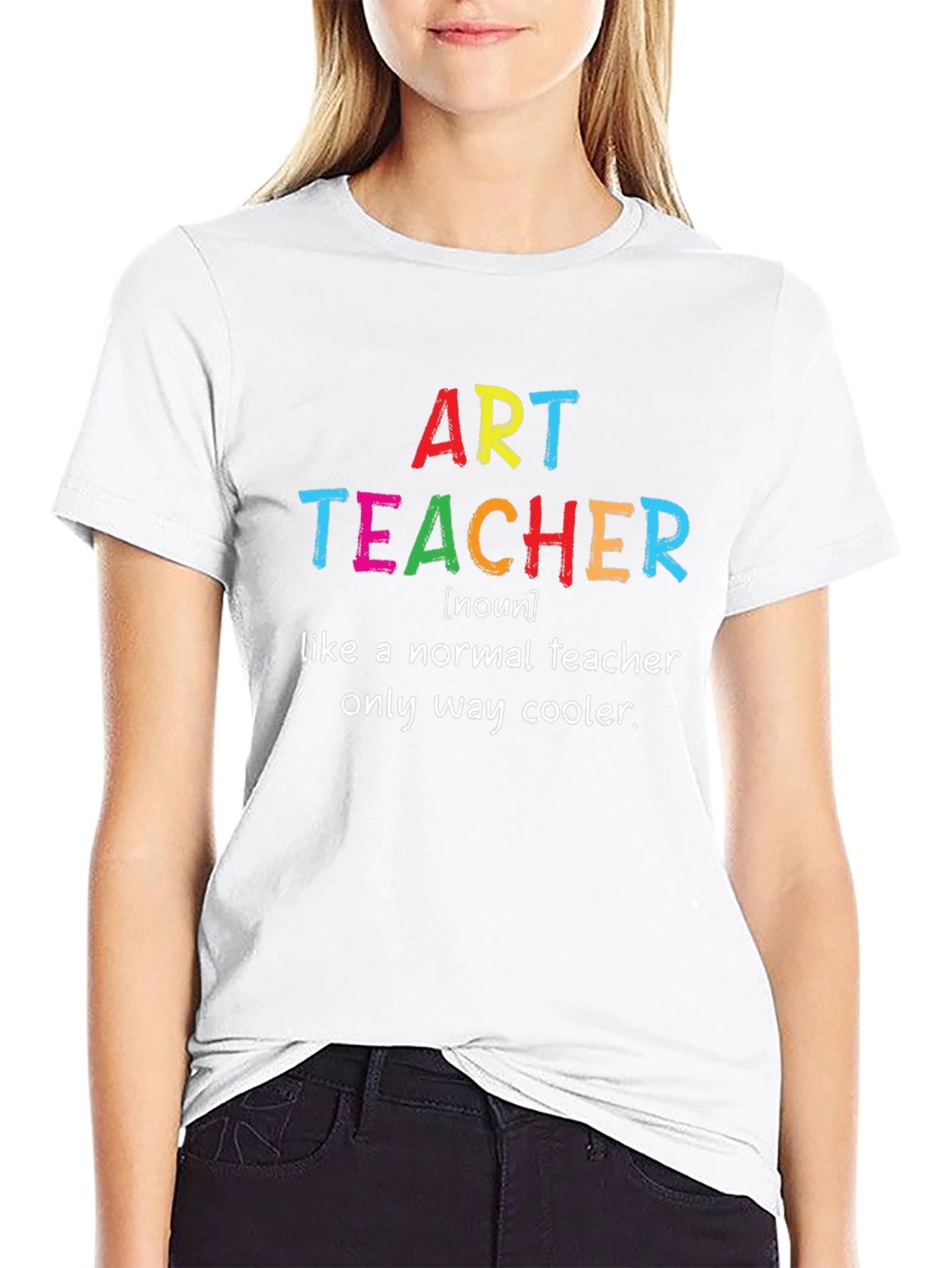 Camiseta Negra Art Teacher: Cool Teacher