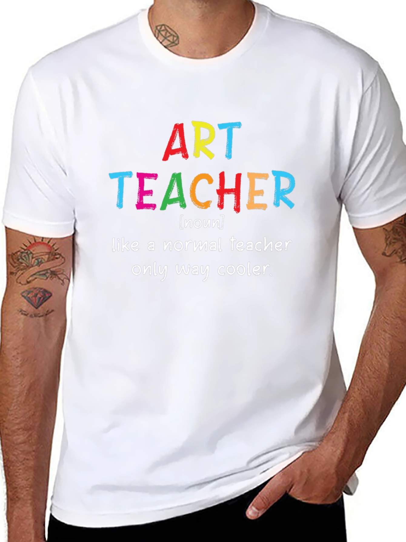 Camiseta Negra Art Teacher: Cool Teacher