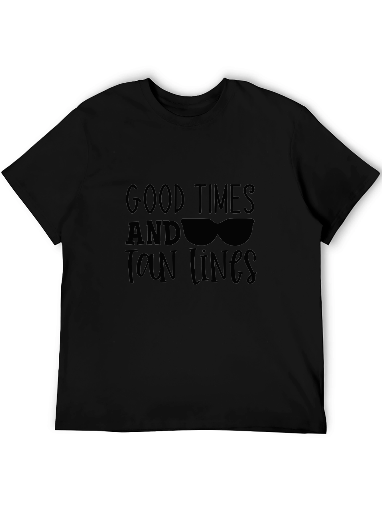 Camiseta Negra Good Times and Tan Lines