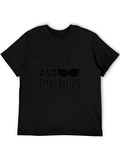 Camiseta Negra Good Times and Tan Lines
