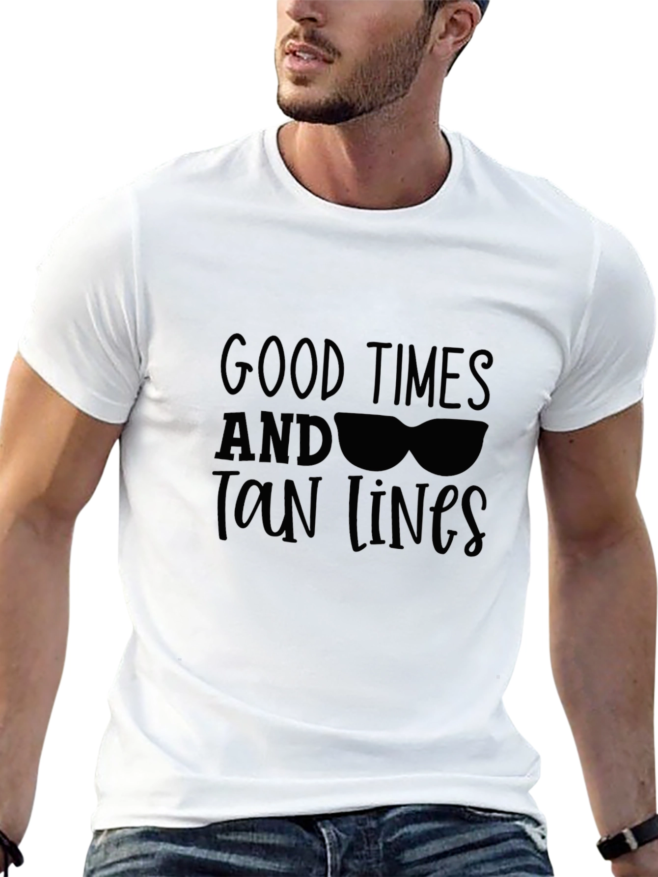 Camiseta Negra Good Times and Tan Lines