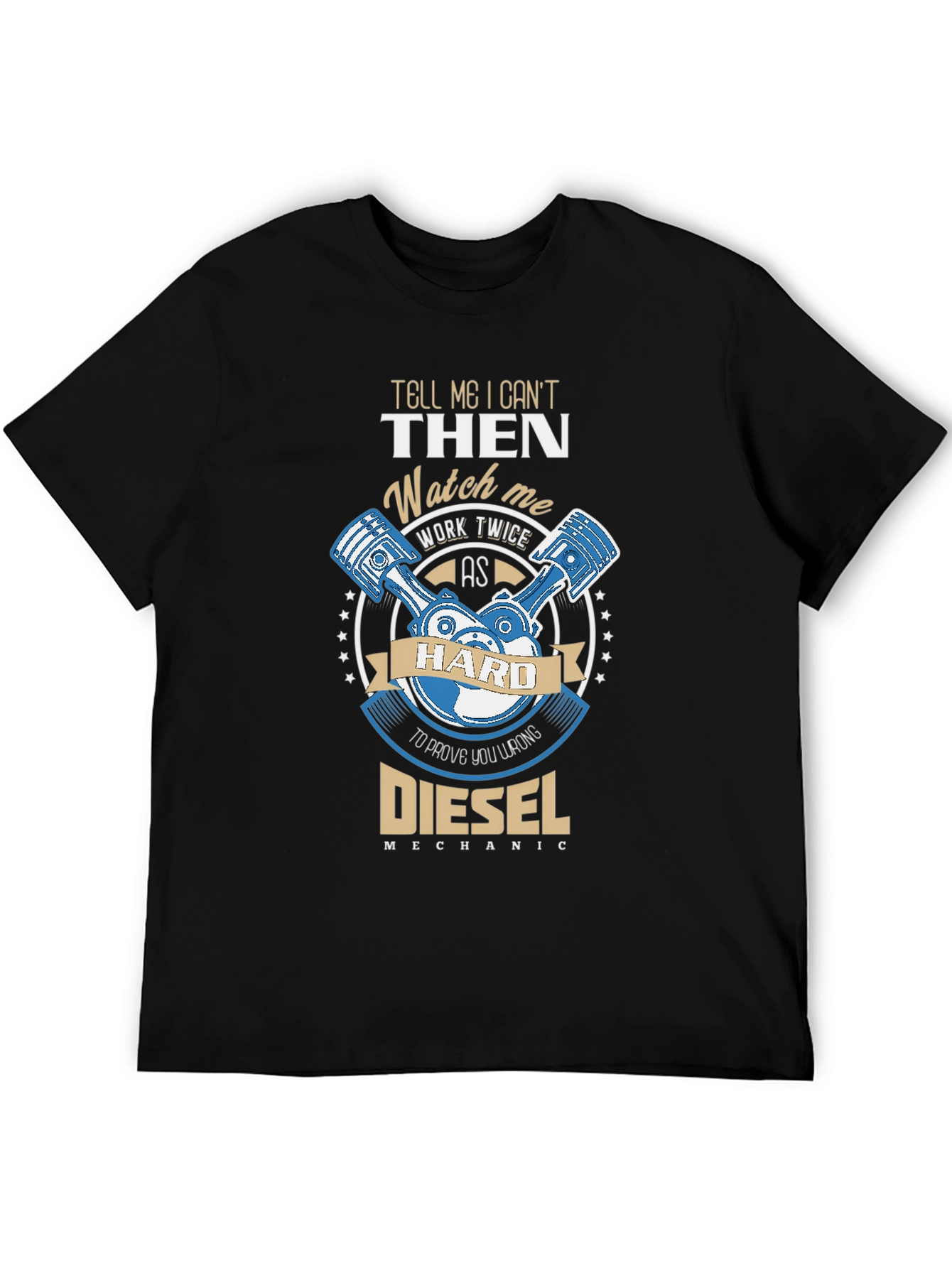 Camiseta Negra Diesel Mechanic