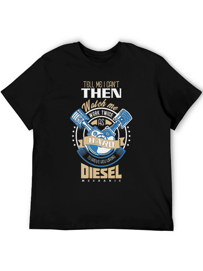 Camiseta Negra Diesel Mechanic