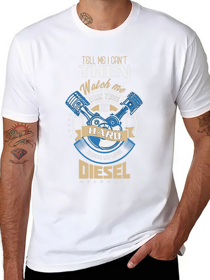 Camiseta Negra Diesel Mechanic