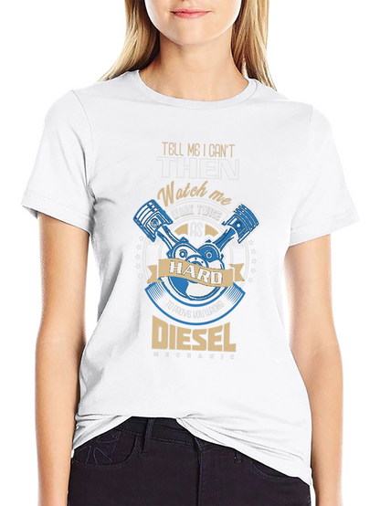 Camiseta Negra Diesel Mechanic
