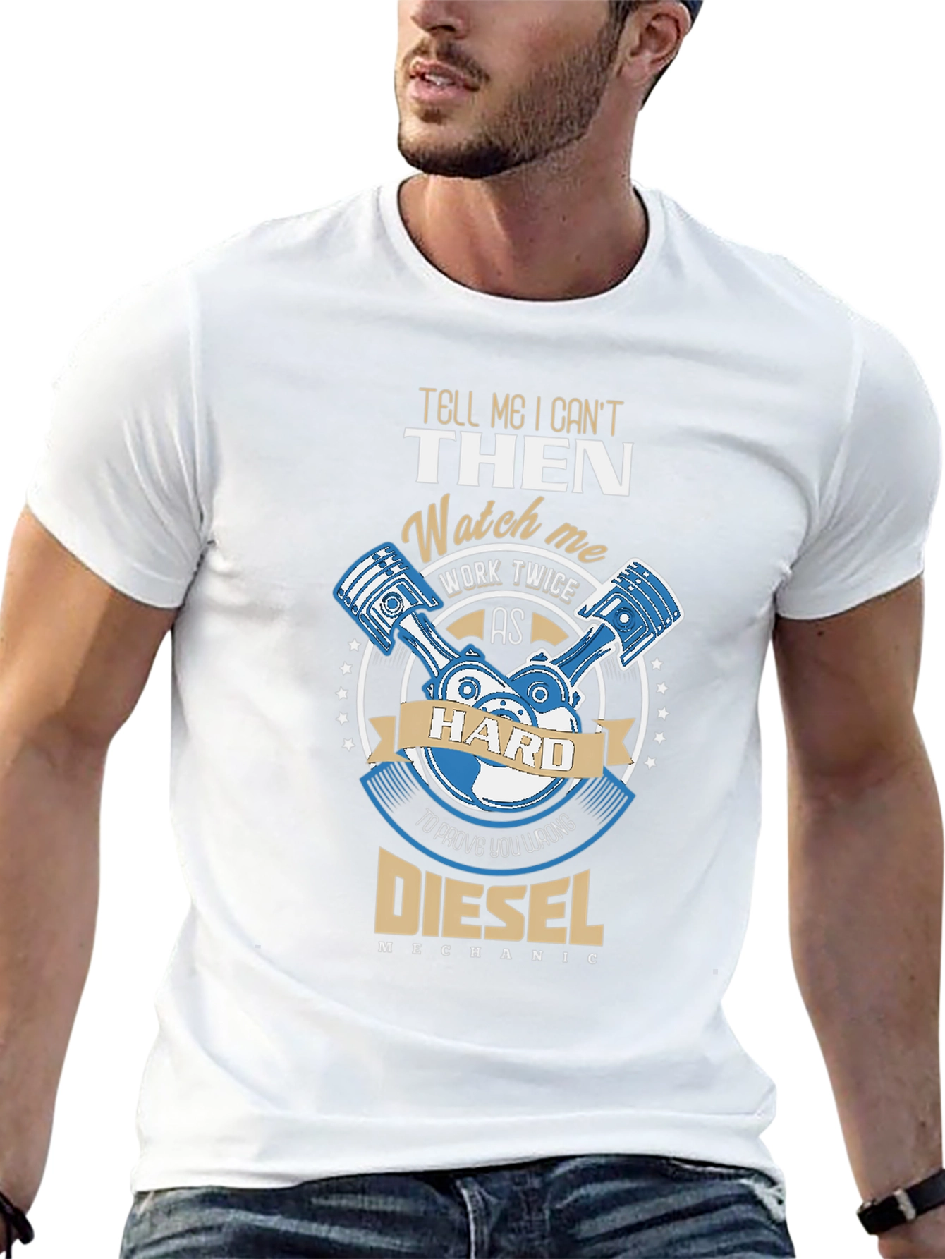 Camiseta Negra Diesel Mechanic