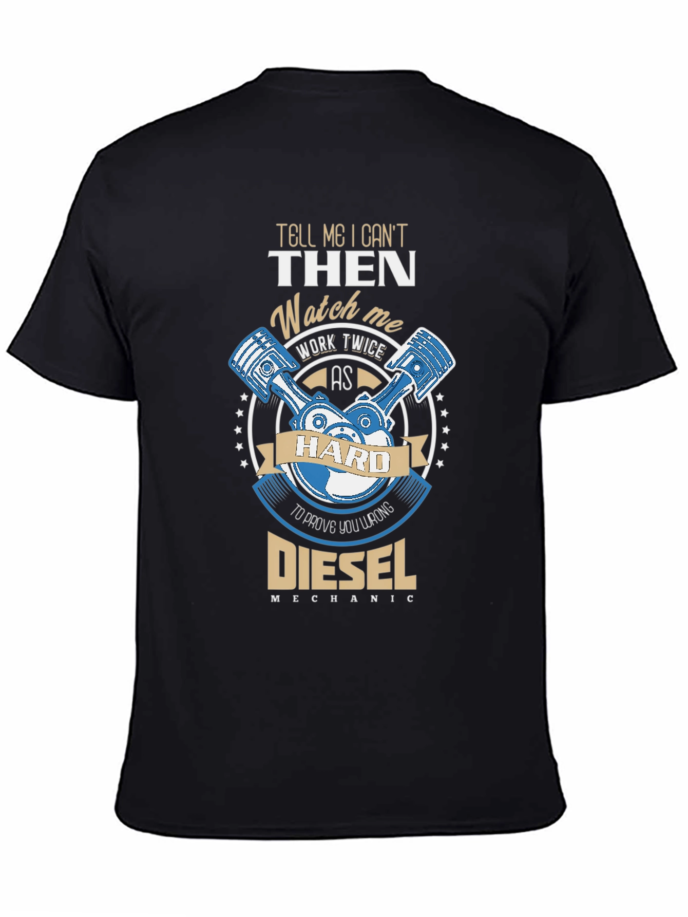 Camiseta Negra Diesel Mechanic