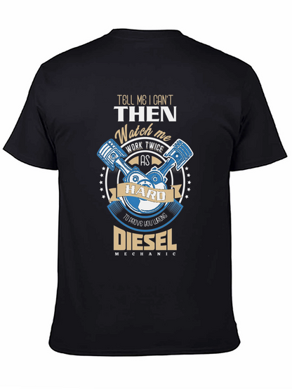 Camiseta Negra Diesel Mechanic