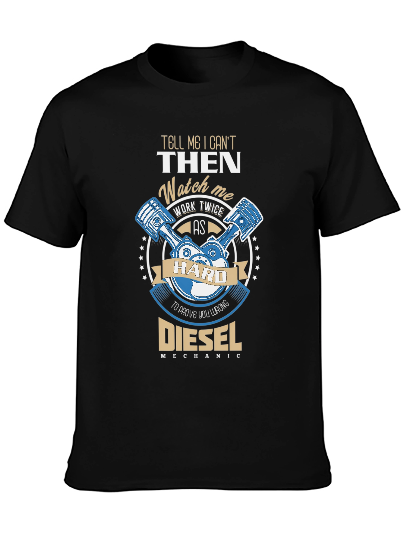 Camiseta Negra Diesel Mechanic