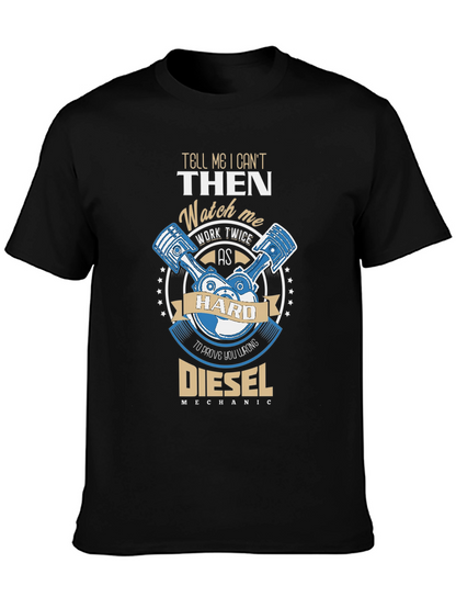 Camiseta Negra Diesel Mechanic