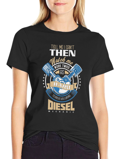 Camiseta Negra Diesel Mechanic