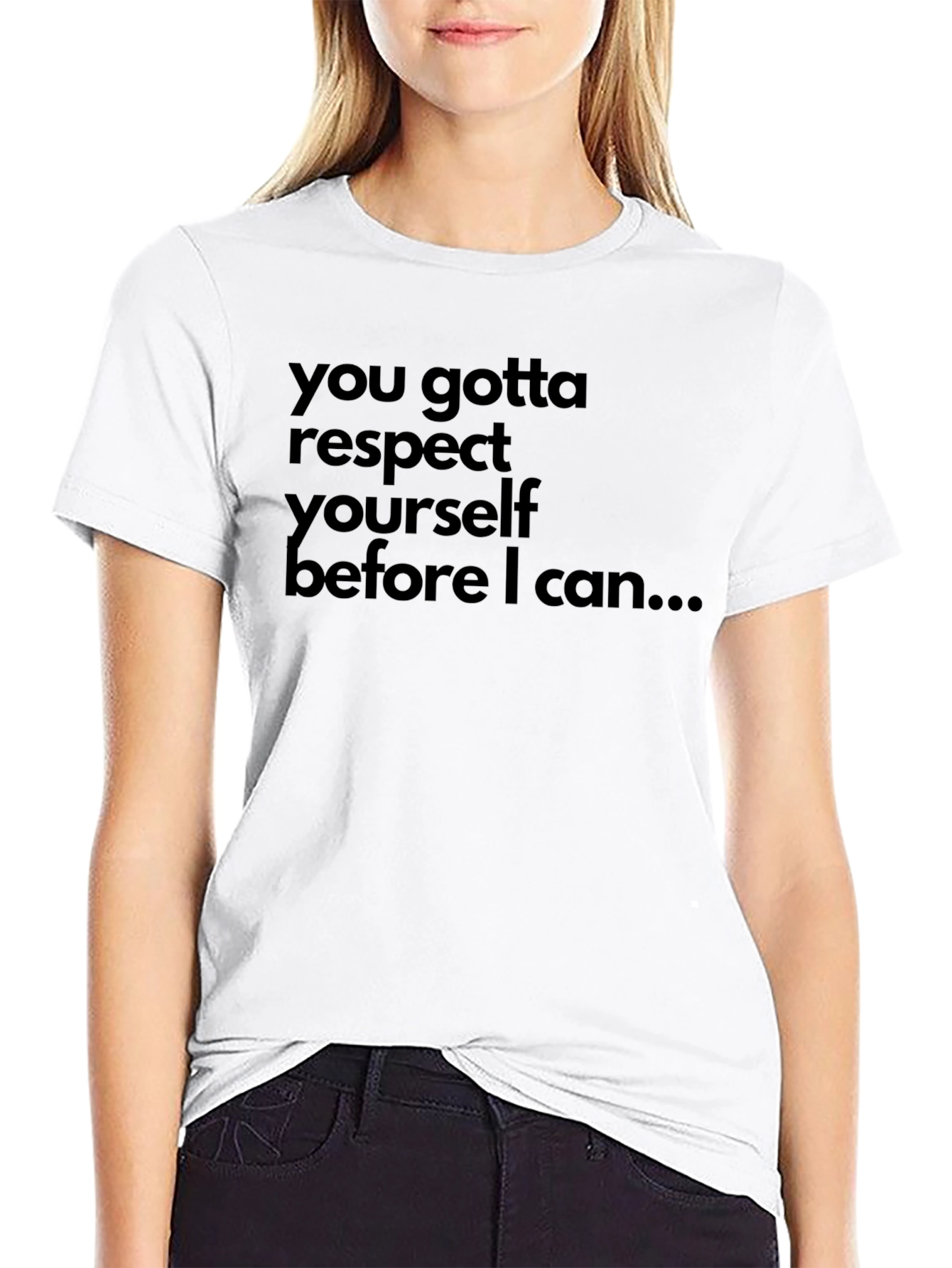 Camiseta Negra con Mensaje Motivador