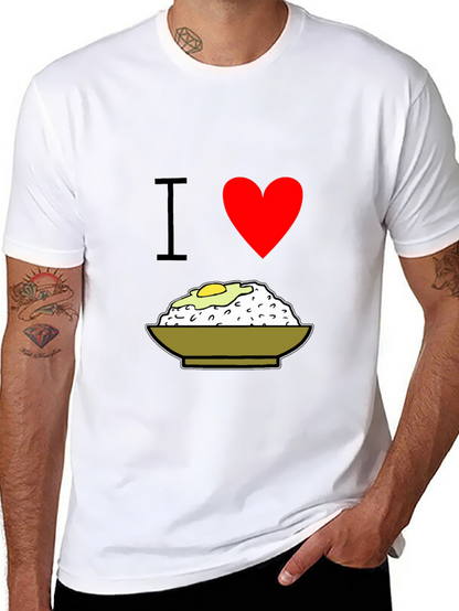 Camiseta Negra I ❤️ Arroz con Huevo